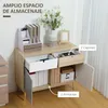HOMCOM Beistell-Sideboard Wohnzimmer-Aufbewahrungsmöbel mit Produktbild-Vorschau 3