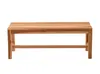 A wooden bench on a white background. Produktbild-Vorschau