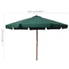 vidaXL Parasol avec mât en bois 330 cm Vert - Parasols & Voir les images du produit 7