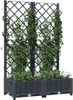 vidaXL Garten-Pflanzgefäß mit Spalier Blaugrau 80 x 40 x Produktbild-Vorschau 11