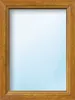 ARON Basic+ Kunststofffenster Festelement 105x115 cm Golden Produktbild-Vorschau 1