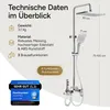 AQUANOBLE Duschsystem aus Messing mit Thermostat, 4 Produktbild-Vorschau 9