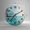 Wanduhr - Rund - Glasuhr - Abstraktion modern - 30x30cm - Produktbild-Vorschau 3