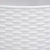 A close-up view of a white woven material, likely part of a Christmas tree skirt. Podgląd zdjęcia produktu