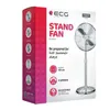 The image shows the packaging of a stand fan, with the product itself also visible. Anteprima dell’immagine prodotto