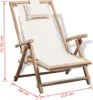 vidaXL Chaise longue en bambou Voir les images du produit 5