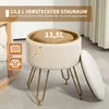 HOMCOM Banc avec espace de rangement, banc rembourré 2 en 1 Voir les images du produit 4