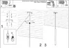 Diagrams showing the installation steps for a pendant light. Produktbild-Vorschau