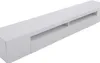 A white, modern TV stand with open shelving and drawers. Anteprima dell’immagine prodotto