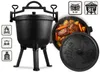 Gusseiserner Kessel 8l für Jagdbraten am Lagerfeuer/Grill Produktbild-Vorschau 3