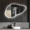 Unregelmäßiger asymmetrischer Spiegel mit LED Beleuchtung Produktbild-Vorschau 3