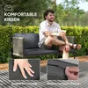 Sada zahradního nábytku Outsunny z polyrotanu – lounge set Náhled obrázku produktu 6