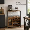 Wolnostojąca szafka na wino w stylu industrialnym (z Podgląd zdjęcia produktu 8