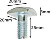 4 Nutsteine M6x25mm Dachträger Relingträger T-Nut Adapter Produktbild-Vorschau 2