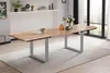 Esstisch mit Ansteckplatten 120(200)x90 cm Baumkante Akazie Produktbild-Vorschau 1