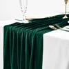 Delicato runner da tavola in VELOURS, verde scuro, 40x275 Anteprima dell’immagine prodotto 4