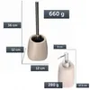 KADAX Badezimmer Set aus Keramik "Palmi", Badzubehör, Produktbild-Vorschau 3