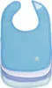 Bavoir bébé avec velcro coton 0+ bleu blanc turquoise 4pcs Voir les images du produit 8