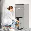 Balíkový box Wiltec šedý 500 x 370 x 1120 mm, domácí Náhled obrázku produktu 18