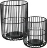 Boltze Windlicht Cindy 2-tlg., schwarz, Eisen, Glas, 14-20 Produktbild-Vorschau 1