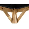 A close-up view of the wooden support structure of a gazebo or pavilion, showing the joinery and the underside of the black roof. Náhled obrázku produktu