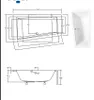 Badewanne asymmetrische links Wanne Acrylwanne 150x85 Produktbild-Vorschau 4