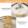 okwish Eettafel voor 4 personen, ronde salontafel van MDF, Productafbeelding-voorbeeld 3