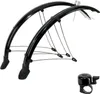 Set parafanghi per bicicletta da 20 pollici 20" Nero Anteprima dell’immagine prodotto 1