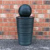 Solar-Wasserspiel mit runder Kugel Wasserbrunnen Produktbild-Vorschau 3