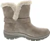 A side view of a taupe and beige Skechers women's boot. Voir les images du produit