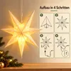Adorno navideño LED en forma de estrella de papel, 55 cm, Vista previa de la imagen del producto 3