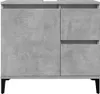 vidaXL Waschbeckenunterschrank Betongrau 65x33x60 cm Produktbild-Vorschau 4