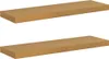 vidaXL Wandregal 2 stk. Beige 80 x 23,5 x 3,8 cm Produktbild-Vorschau 1