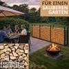 Kaminholzregal außen Metall verzinkt 335 x 25 x 115 cm Produktbild-Vorschau 5