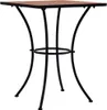 vidaXL Table de bistrot en mosaïque rouge terracotta 60 cm Voir les images du produit 1