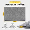 Entrando Fußmatte 60x90 cm in Grau - Rutschfeste Produktbild-Vorschau 2