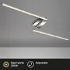 LED Deckenleuchte 2-flammig schwenkbar alu-chrom 3000K 12W Produktbild-Vorschau 2
