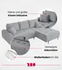 BroMARKT Ecksofa ARCO Schlaffunktion Bettkasten L-Form Produktbild-Vorschau 5