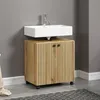 CALICOSY - Meuble sous vasque sur roulettes 2 portes L60 cm Voir les images du produit 22
