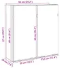 vidaXL Kúpeľňová zrkadlová skrinka Artisan dub 64x20x66,5 Náhľad obrázku produktu 6