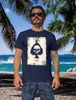 Herren T-Shirt Bedruckt Totenkopf Skull Spielkarte Pik Ass Produktbild-Vorschau 3