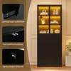 Merax Vitrine 2er mit LED-Beleuchtung per App, Produktbild-Vorschau 10