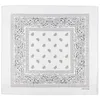 Bandana, bianco-nero, dimensioni 55 x 55 cm, cotone Anteprima dell’immagine prodotto 1