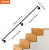 Corrimano 180cm Tubo dell'acqua retrò Parapetto industriale Anteprima dell’immagine prodotto 7