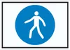Fußgängerweg benutzen Symbol Schild A0 Rückseite Produktbild-Vorschau 1