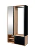 AX LIVING Portemanteau Entrée Milanoir 100 cm Miroir Voir les images du produit 3