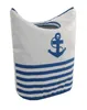 Wäschesammler Wäschetonnen Tasche faltbar Polyester Marine Produktbild-Vorschau 3