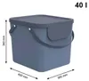 Rotho 3tlg.Wäschesortiersystem Set 40 L Albula aus Produktbild-Vorschau 3