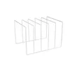 A white wire rack designed to hold vinyl records. Produktbild-Vorschau