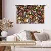 MuchoWow® Wandteppich Wandbehang Blumen - Schmetterling - Produktbild-Vorschau 2
